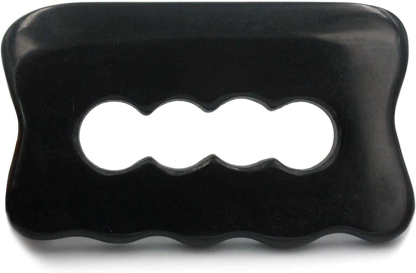 Gua Sha Massage Tool, Bian Stone Gua Sha Tool Gua Sha Stone for Soft Tissue Scraping, Used for Back, Legs, Arms, Neck,Shoulder(Black)