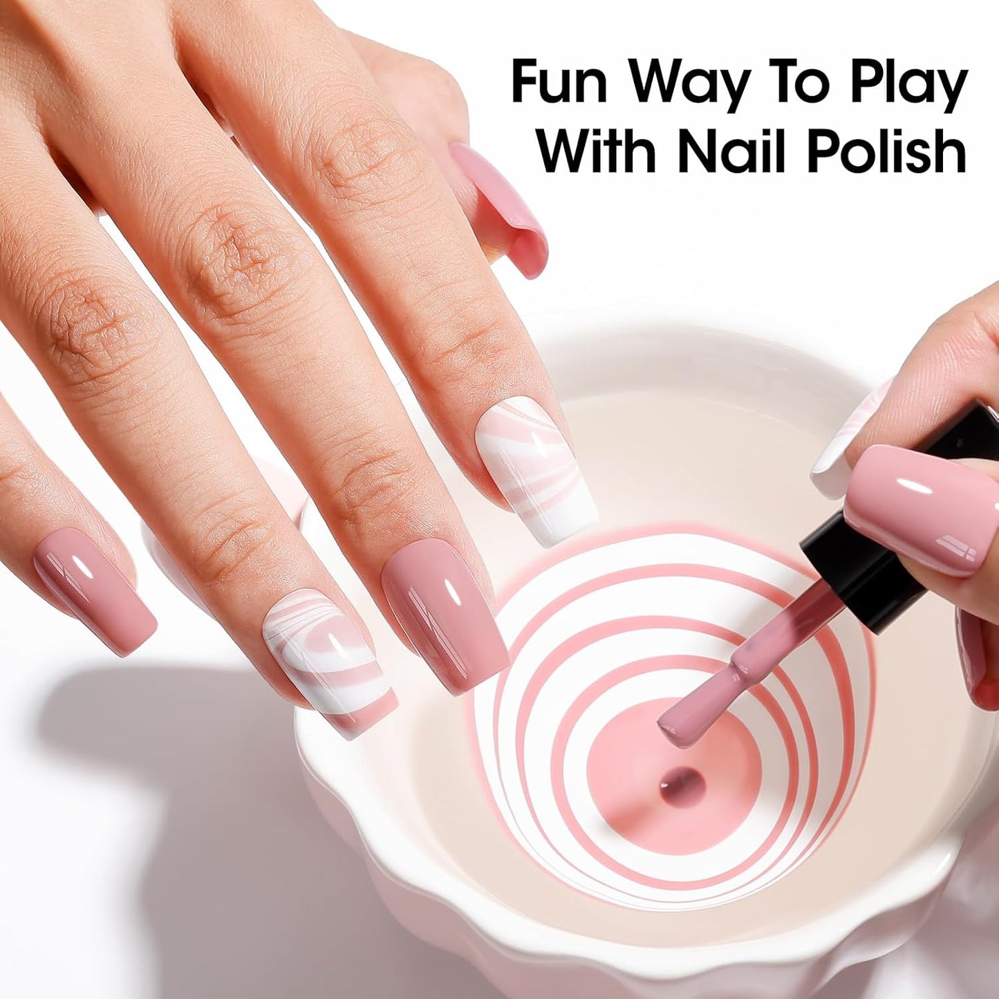 GELLEN Nail Polish Set, French Tip Manicure Nude White Regular Nail Polish Quick Air Dry Bright 12 Colors Set for Women Fingernail Toe Nails Salon Home, Non UV Gel, Hema Free, Non-toxic, Long Lasting