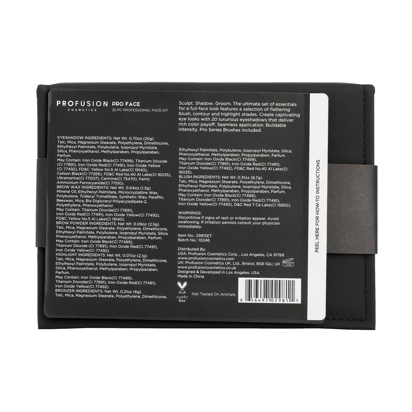 Profusion Cosmetics - Trendsetter Collection Pro Face Kit Blusher Bronzer Eyeshadow 32pcs