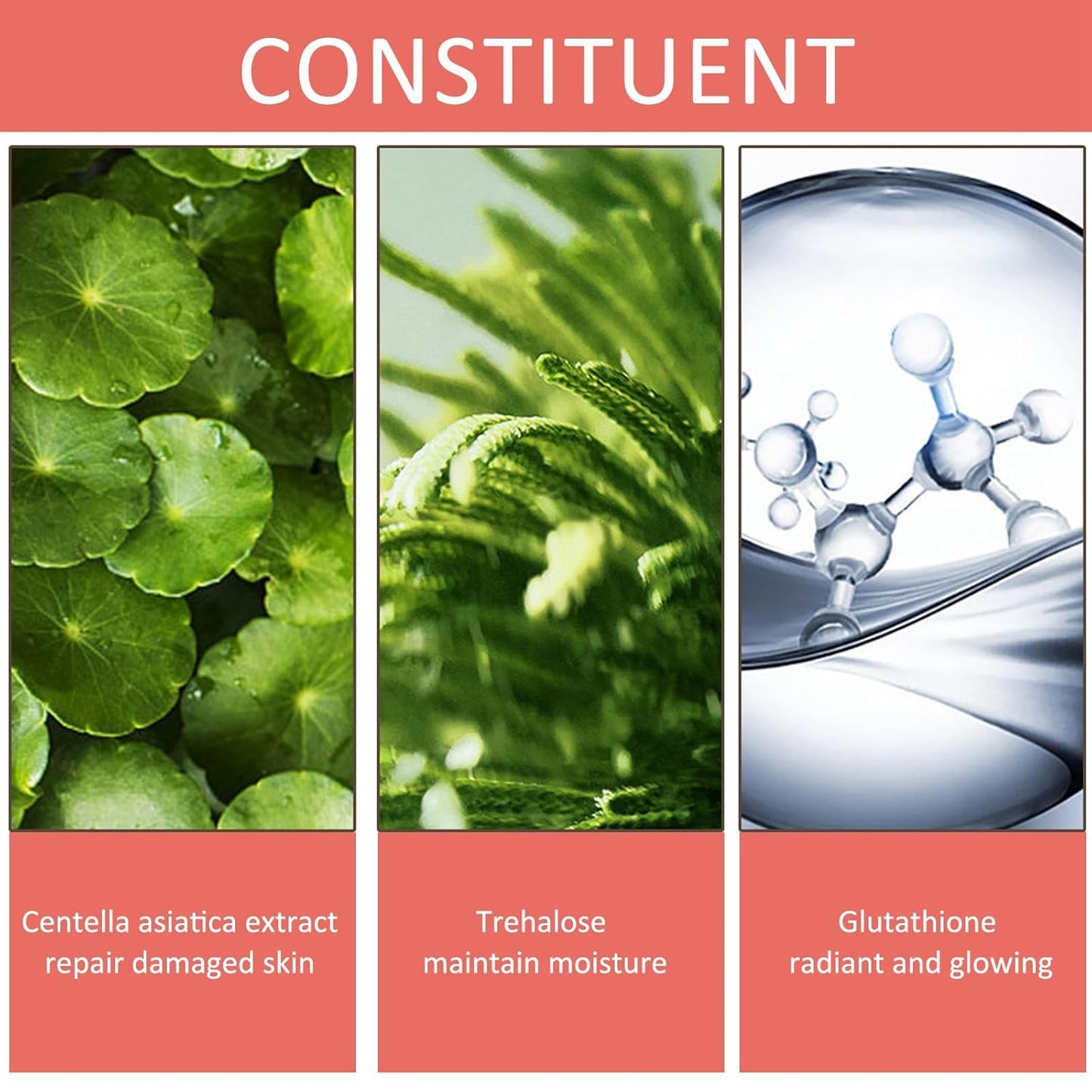 Glutathione Skincare Set, Complete Skin Care Routine Includes Glutathione Cream, Toner, Face Wash & Glutathione Face Serum, Anti-Aging Skincare Set For Women, Tight, Anti-Aging, Radiant