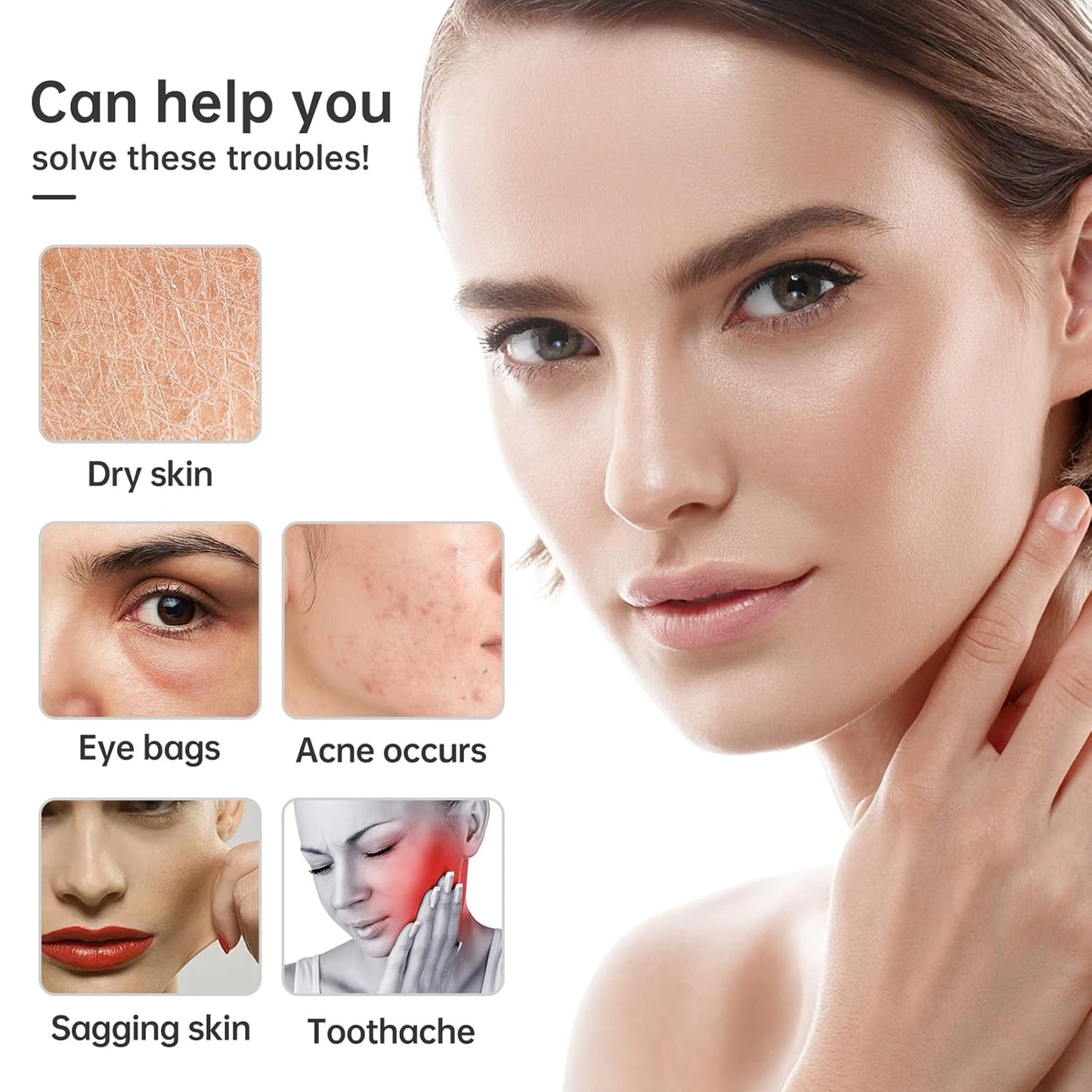 IMEASY Ice Roller for Face and Eye, Upgrated Skin Care Tools, Ice Facial Cube, Gua Sha Face Massage, Silicone Ice Mold for Face Beauty (Purple)