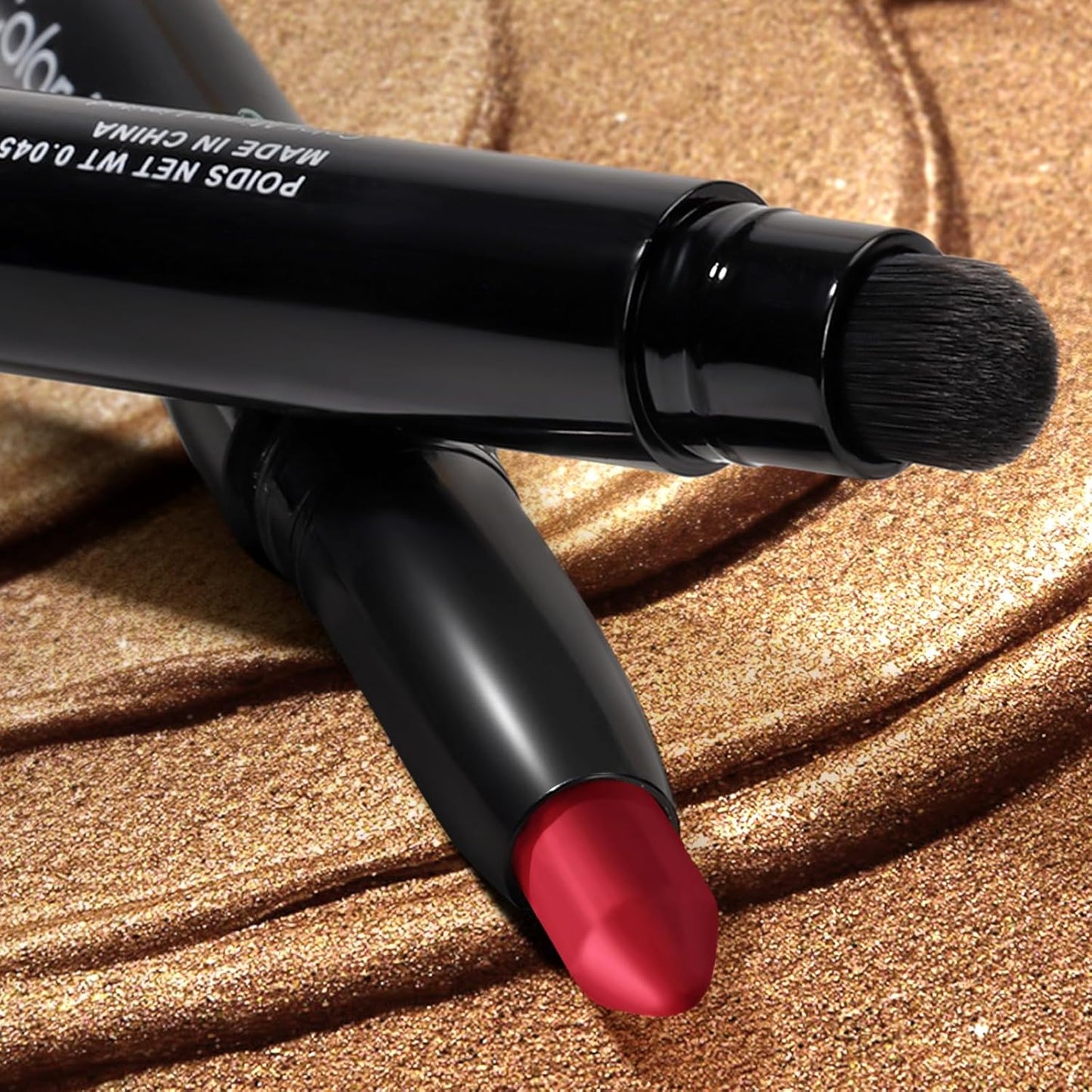 Longwear Cream Eye Shadow Sticks(69 Glory Lily Matte),Smudge-Proof, Waterproof Eyeshadow,Silky Formula Glitter With Makeup Brush,Red Eyeshadow Stick