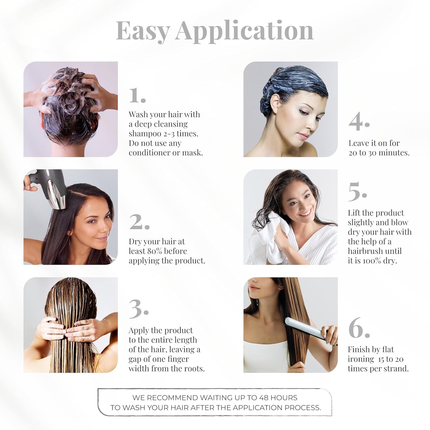 Expert Hair Sensation Keratin Hair Treatment Brazilian 100ml (2Pack) + Deep Cleansing Shampoo 30ml -Anti Frizz, Long Lasting Results-Keratina Para Alisar El Pelo, Keratina BrasileΓ±aβ Complete Set