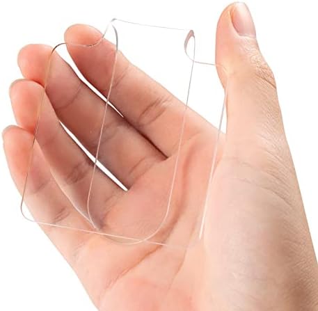 2Pcs Makeup Hand-held Palette Professional Clear Acrylic Makeup Mixing Tray Palette for Foundation Eyeshadow Powders Cosmetics Nail Art Manicure Palette