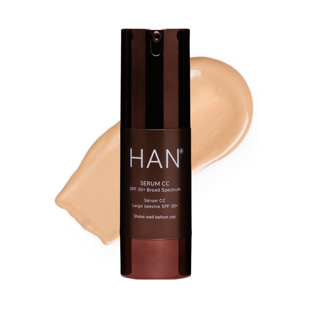HAN Skincare Cosmetics Serum CC with SPF 30 I Vegan I Cruelty-Free I Waterless (Shade 3)