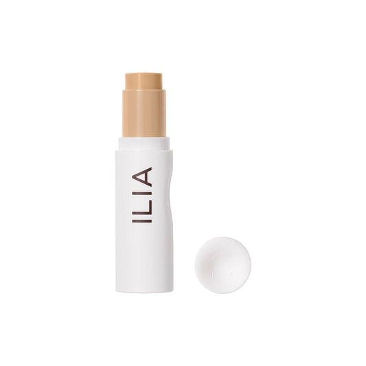 ILIA - Skin Rewind Complexion Stick - Foundation + Concealer + Skincare | Non-Toxic, Vegan, Cruelty-Free, Clean Makeup (13O - Hickory, 0.35 oz | 10 g)
