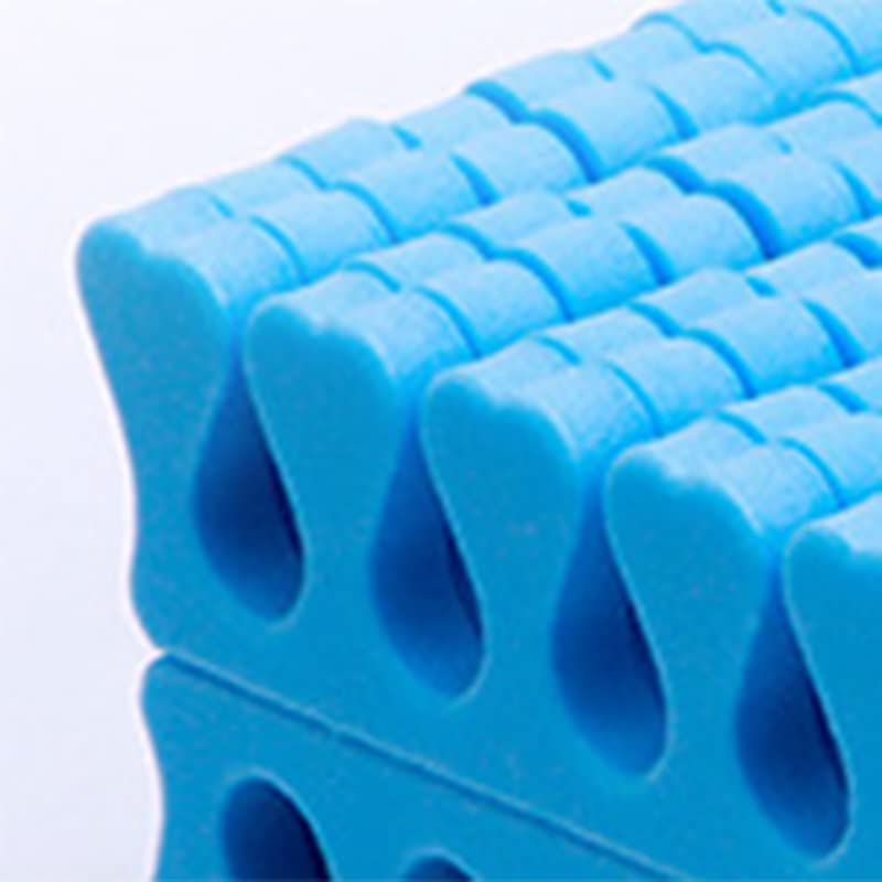 100PCS Sponge Toe Separator, Soft Toe Spreader Nail Art Finger Separator Divider Spacer Manicure Pedicure Tool for Nail Polish (Blue)