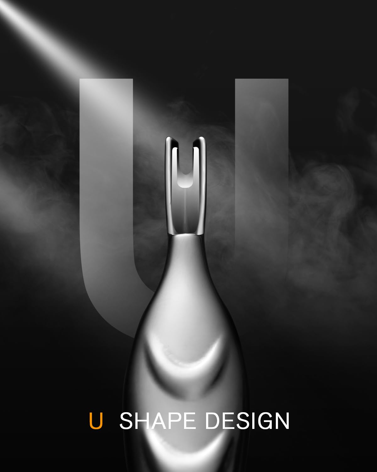 FERYES Cuticle Pusher with Fork, 2-in-1 Cuticle Trimmer Nail Care Tool, Stainless Steel Cuticle Remover Tool for Manicures and Pedicures - Silver