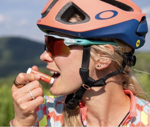 Dermatone Pomegranate Lip Balm | Moisturizing | Aloe and Vitamin E | Soothe & Replenish Dry & Chapped Lips | SPF 30 | 3-pack (Pomegranate, 0.15oz sticks)