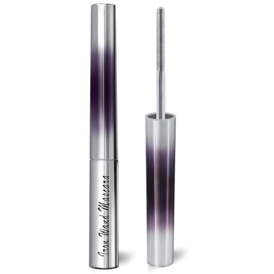 Iron Wand Mascara, Metal Mascara Wand, Black Washable Metal wand mascara, 3d Curling Eyelash, Added Fiber, Waterproof Natural Length Slim Volume Building