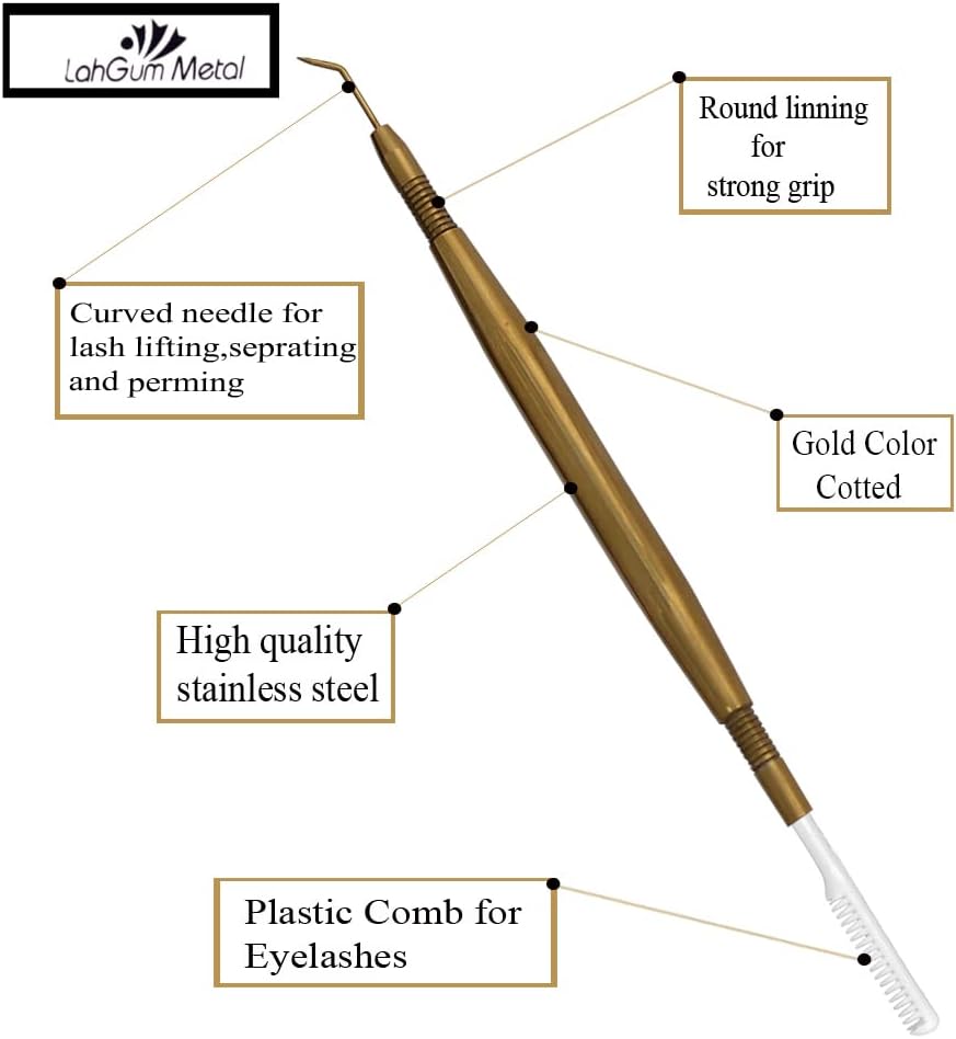 Separation Eye lash Separator Tool Pro Lash Lift Tools and Tint Kit Professional Lifting - Lashes Separater Perm Extension Separating Comb Tinting Lifter Eyelashes Seperator Supplies Silver Steel