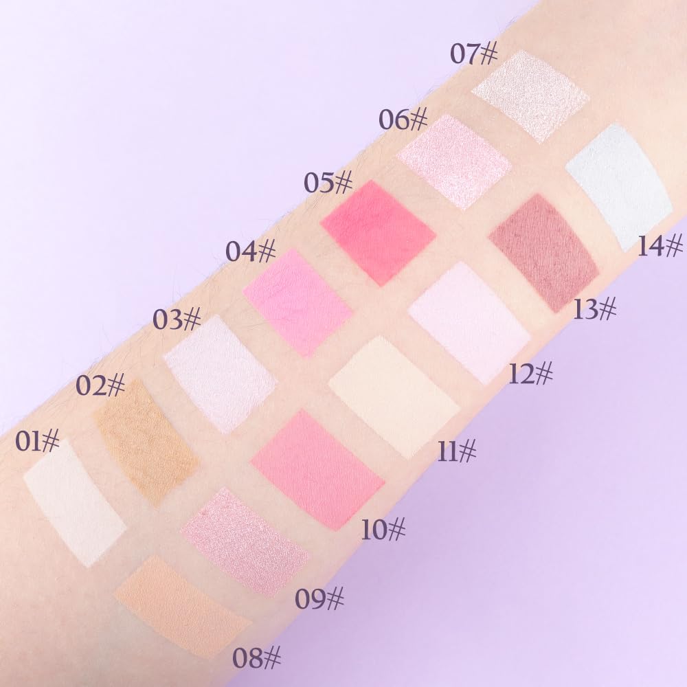 Monochrome Matte Eyeshadow Makeup Palette, Highly Pigmented Purple Pink Eyeshadow Palette, Matte Pressed Powder Eye shadow Makeup, Single Vegan Eye Shadow, Daily Evening Women Girls Eyeshadow Gift 4#