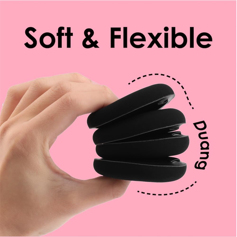 5Pcs Makeup Sponge Latex-Free Soft Blender Sponge Perfect for Liquid Foundation Concealer Cream Powder, Beauty Sponge Gift Set for Long-lasting and Natural Makeup, Pink, Medium