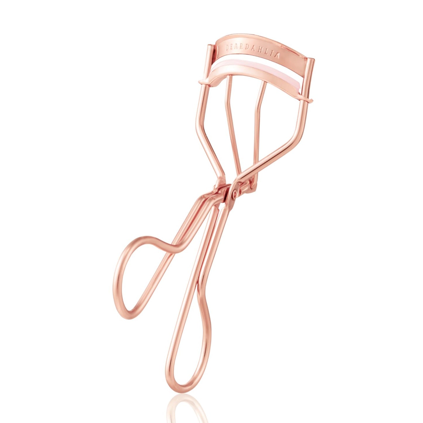 DEAR DAHLIA Dream Eyelash Curler - Premium Volume-Up Curl, Wide Opening, Pinch-Free Design. Painless with Comfort Grip & 2 Silicone Refill Pads Included. Made in Korea