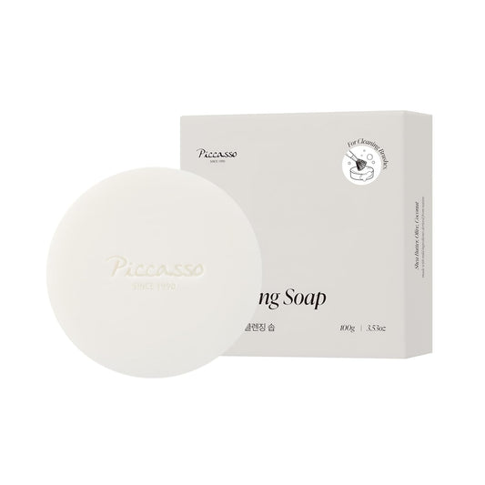 Piccasso Brush Cleaner – Makeup Brush Cleaner Cleanser Soap for Deep Cleaning, Gentle Brush Cleaner for Makeup Brushes, Professional Brush Cleaner Make Up Solid Cleanser