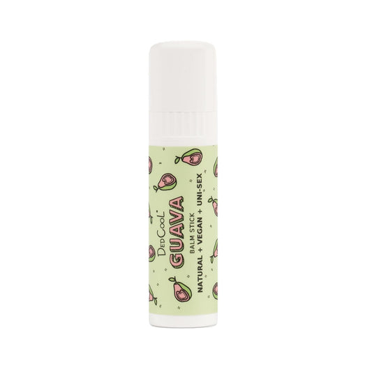 DedCool Lip Balm Stick (Guava) Jumbo, Vegan, Flavored, Coconut Oil Lip Balm, Long Lasting, Moisturization, Hydrates Dry & Chapped Lips, Vegan, Natural, Clean, Non-Toxic, Fragrance For All