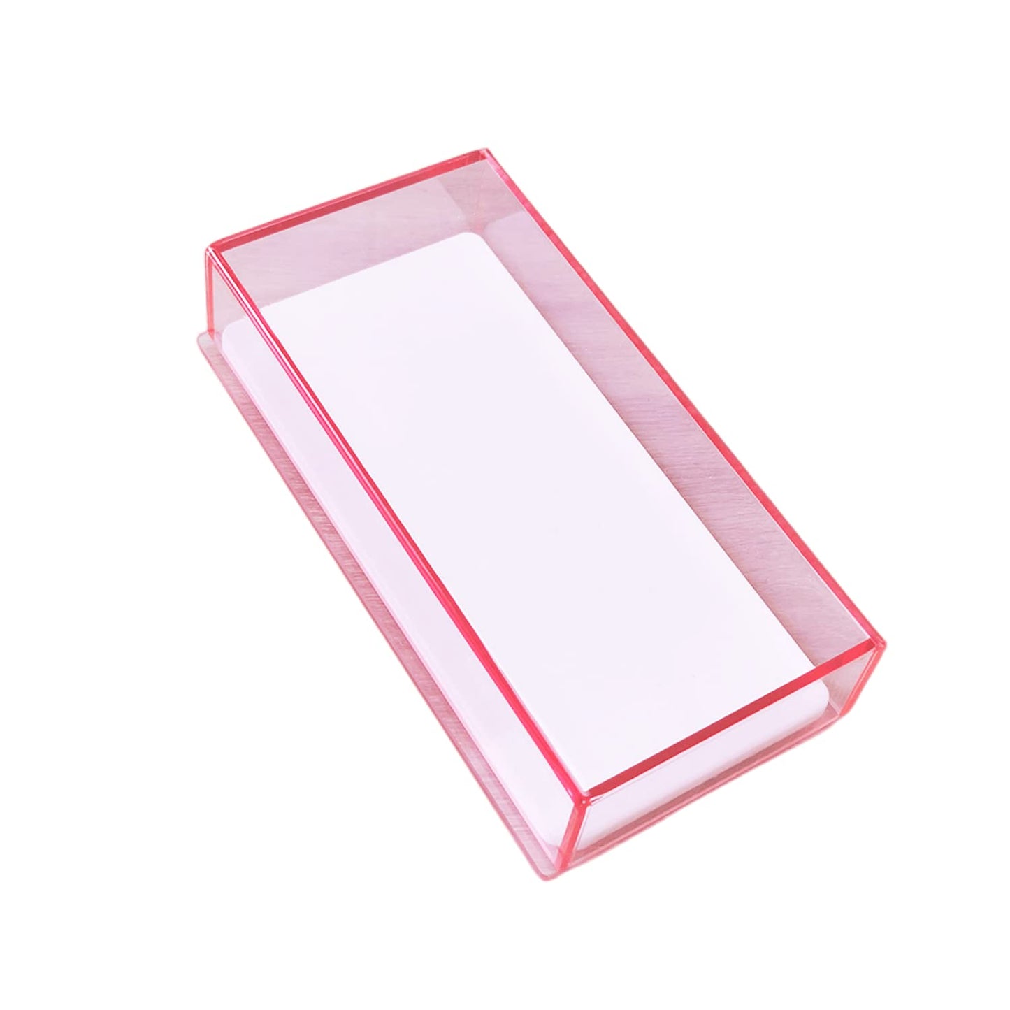 Eyelash Grafting Pallet with Cover, Dust-proof Acrylic Lash Tile holder, Eyelash Extensions Storage Gasket Pads (Transparent Pink S)