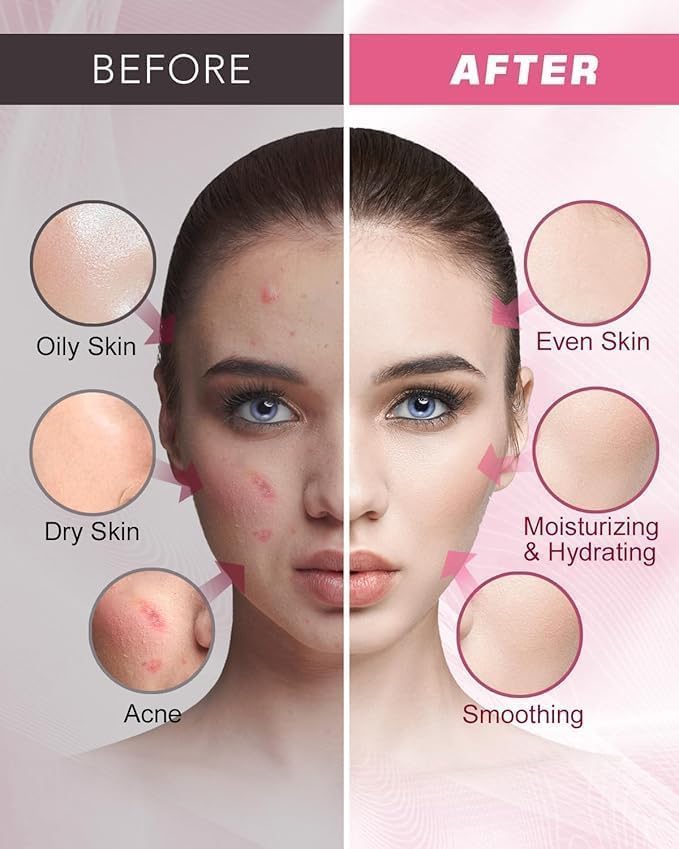 Jelly Mask for Facials Professional Natural Gel Masks - 10 Flavors Hydrating & Moisturizing Jelly Face Masks, Rose Hyaluronic Acid 24K Gold VC, Jelly Facial Mask with Jade Roller & Spatula Spa Use