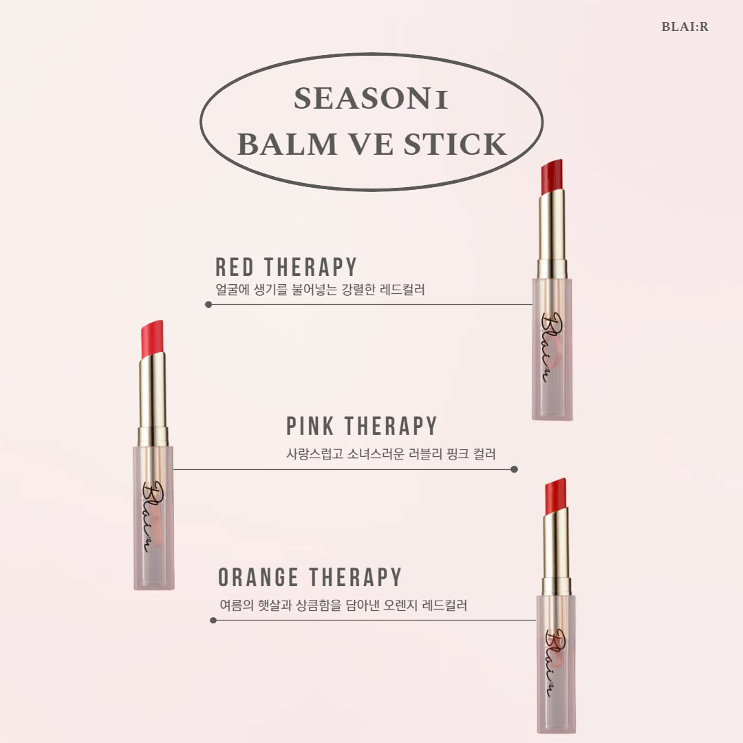 Color Lip Balm Blair BalmVE Stick (Option 6color) (Orange Therapy)