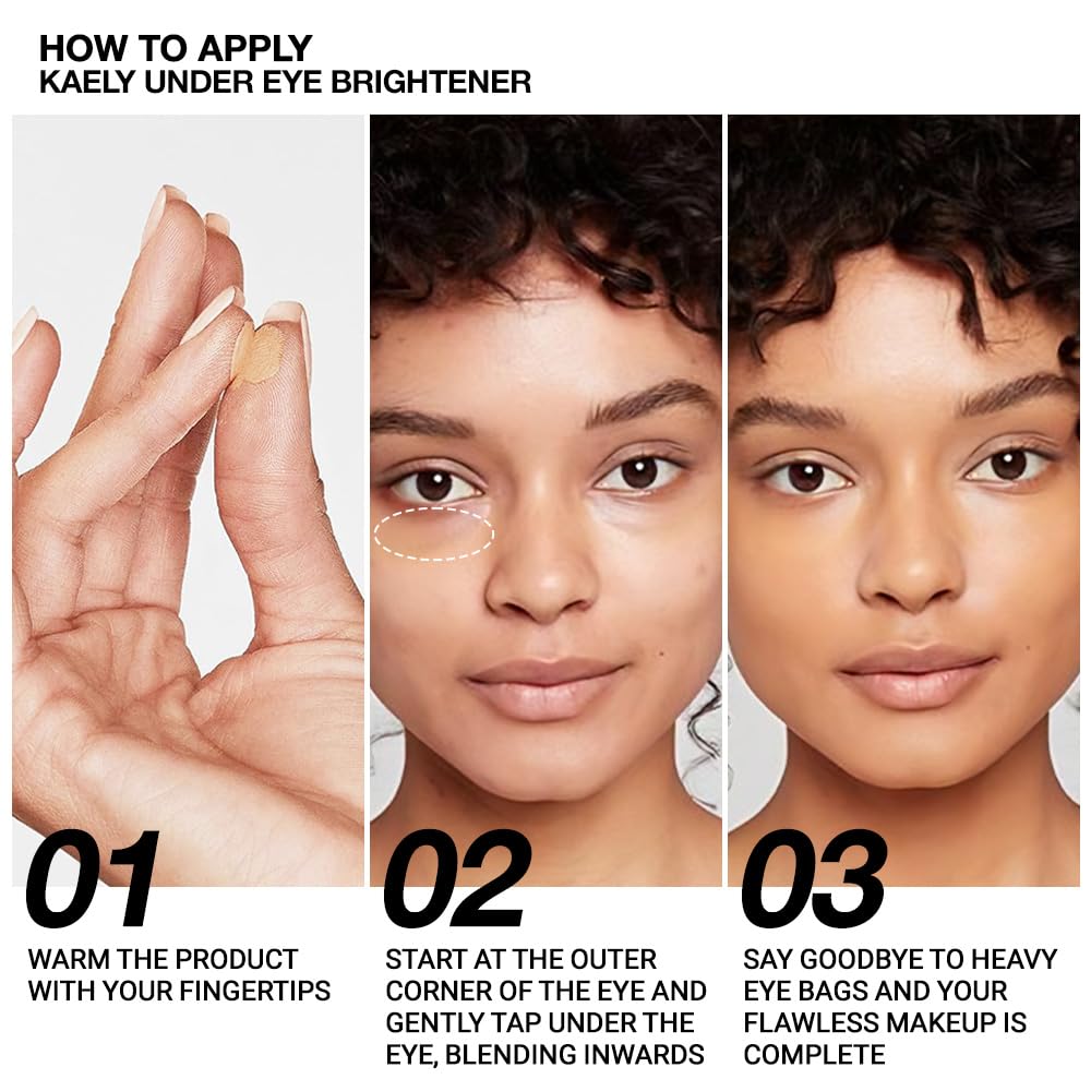 evpct 2Pcs under Eye Brightener, Nourishing Luminous under Eye Concealer Color Corrector for Dark Circles, Waterproof Naturactor Concealer Pot make up for Eye Ring corrector de ojeras, 02# Warm Nude