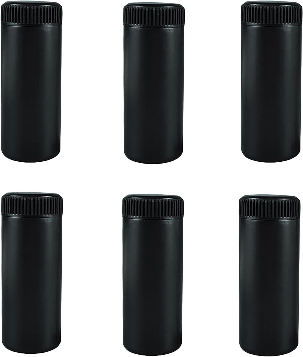 6pcs Plastic Loose Powder Bottle, Mini Empty Talcum Bottle Refillable Cosmetic Powder Dispenser Travel Cosmetic Glitter Eye Shadow Shaker with Sifter and Lids(60ml)