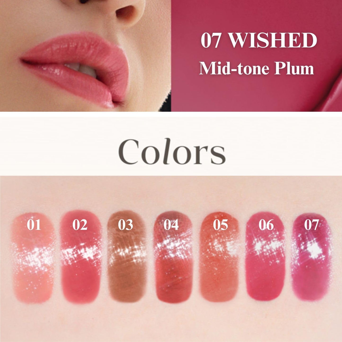 EGLIPS Lip & Cheek Glow Balm - Multi-Use Tinted Melting Balm Blush for Lips & Cheeks Builable and Blendable Texture (07 WISHED, 0.18 oz)