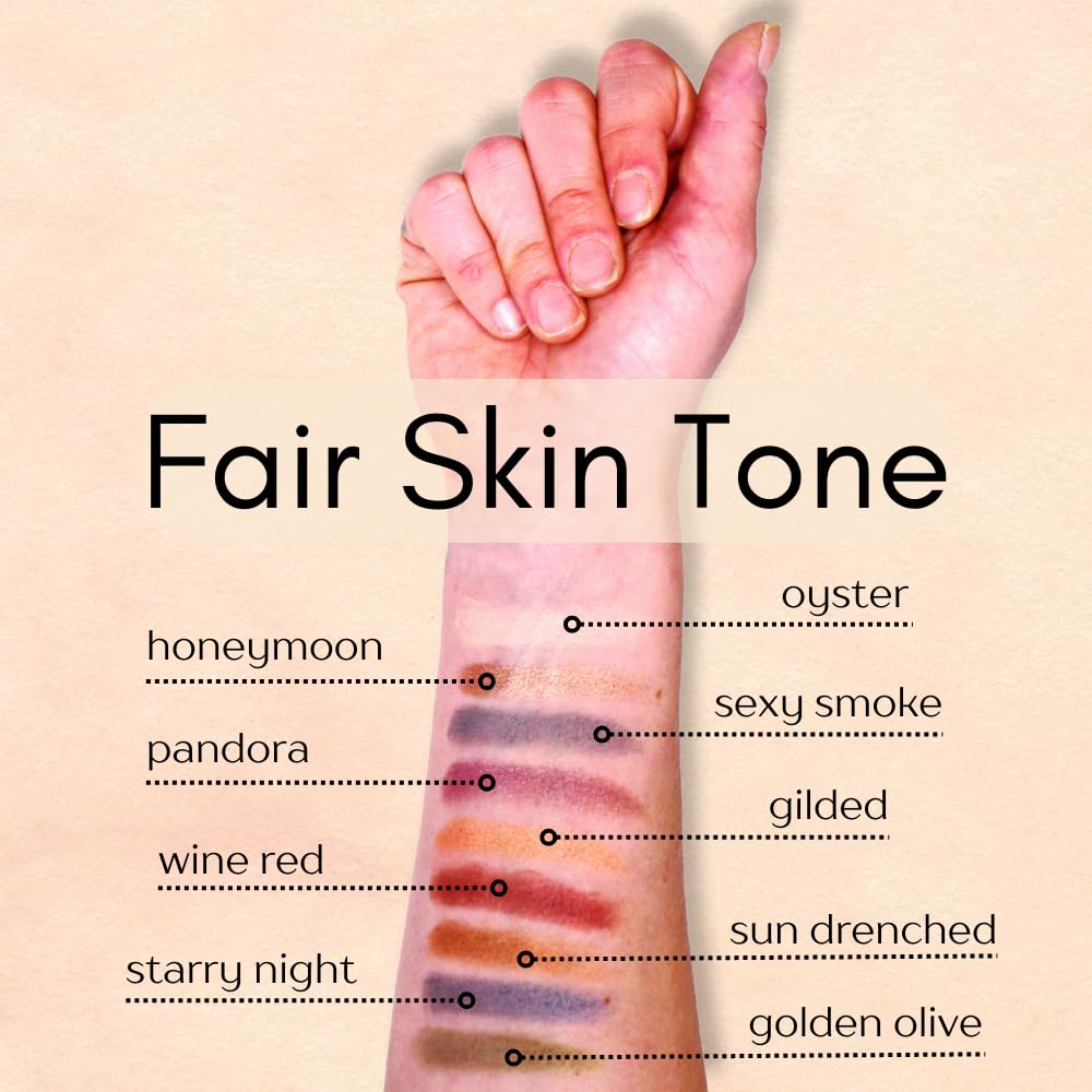 Oyster Off White Nude Naked Cream Color Matte Pressed Powder Single Vegan Eyeshadow; Talc, Paraben & Cruelty Free