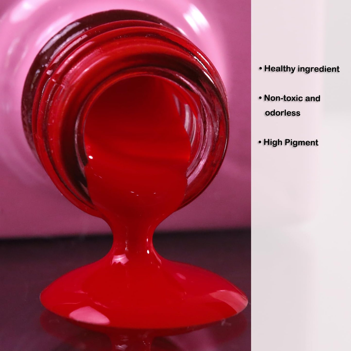 FZANEST Red Gel Nail Polish, 15ml Nail Gel Polish Fall Winter Color Soak Off UV LED Nail Art Starter Manicure Salon DIY at Home, 0.51 OZ #D88