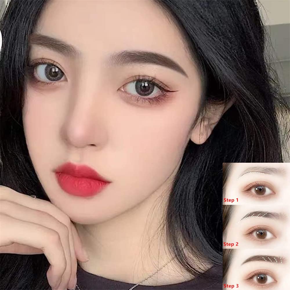 Go Ho 12 PCS Black Eyebrow Eyeliner Pencils,Sweatproof Eyebrow Pencil,Long-lasting Nice Color Eye Brow Gel Pen Makeup Brow Tint Sticks（Black）