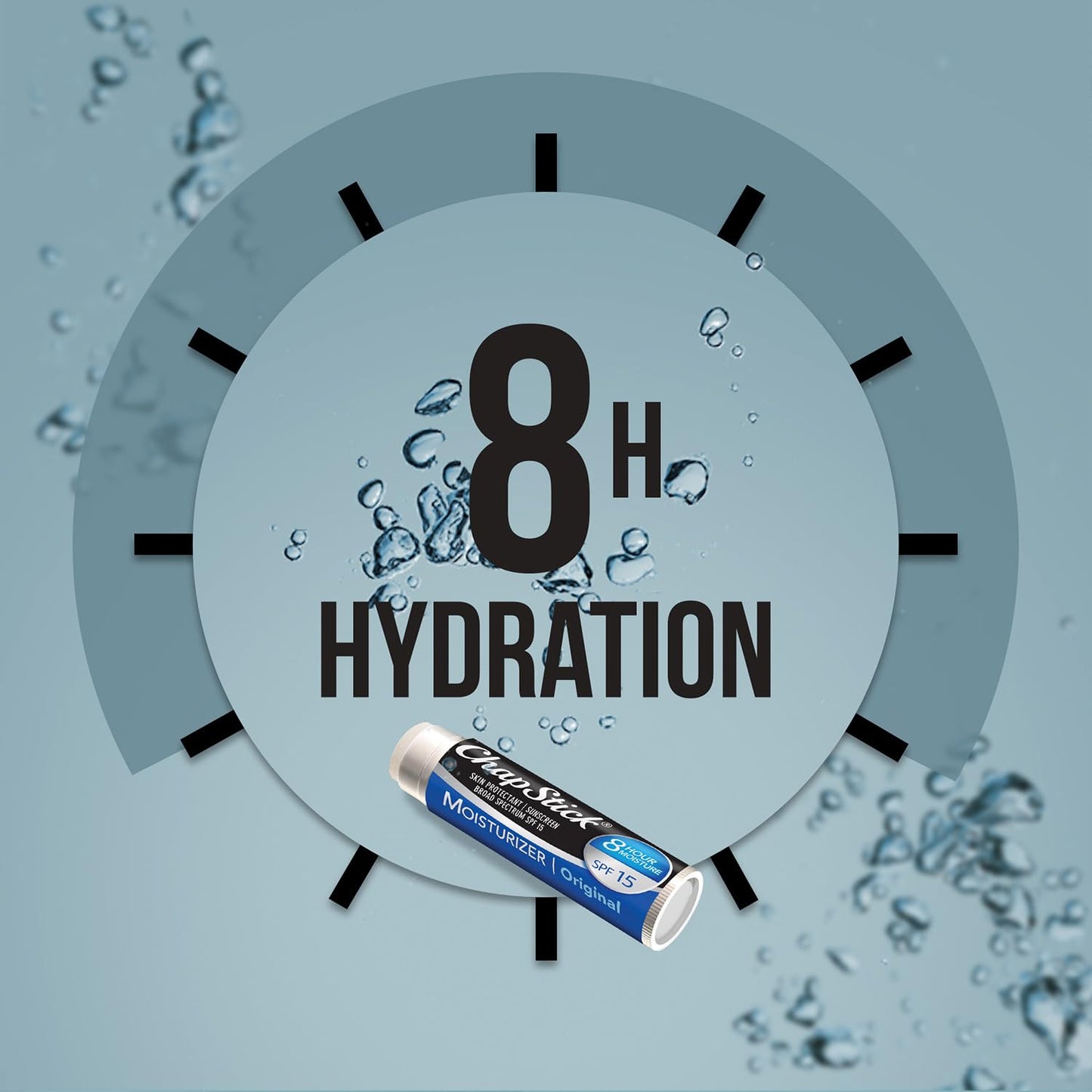 ChapStick Moisturizer 2-in-1 Lipcare SPF 15, Original, 12-Pack – 8-Hour Sunscreen Lip Balm with Aloe Vera and Vitamin E, 0.15 Oz Ea