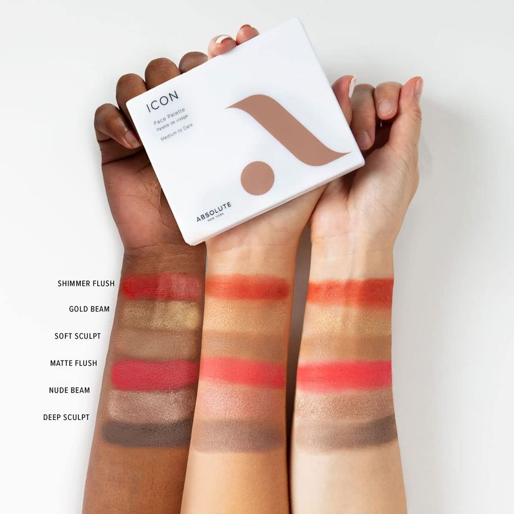 Absolute New York ICON Face Palette (Medium to Dark)