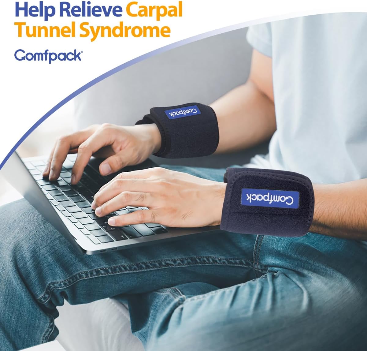 Cold Therapy Wrap with 2 Packs for Pain Relief, Reusable Gel Ice Packs for Foot Plantar, Wrist, Ankle, Great for Sprains, Muscle Pain, Bruises, Injuries