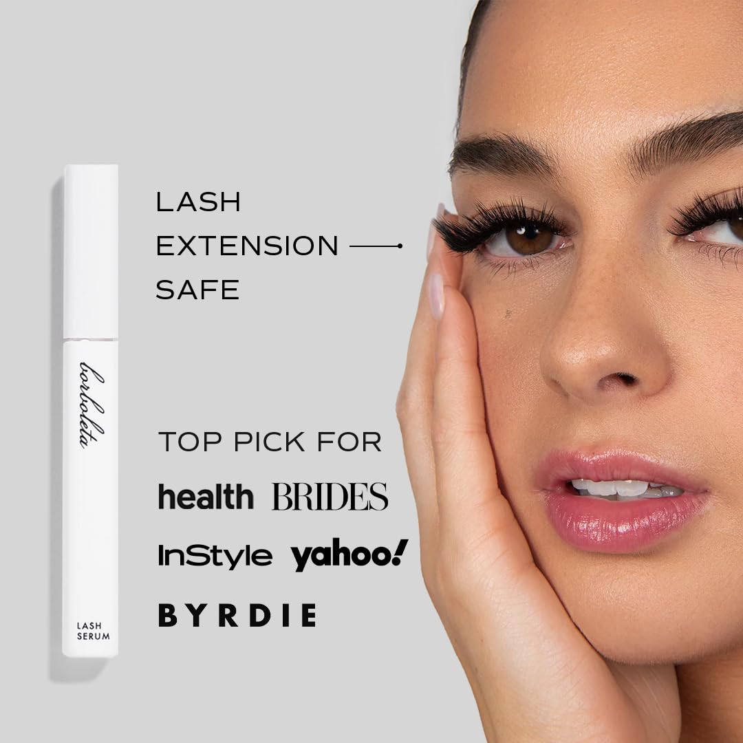 Borboleta Lash Serum - Eyelash Serum for Longer, Thicker, and Fuller Looking Eyelashes, Eyelash Enhancing Serum - (Travel Size, 1 Month Supply)