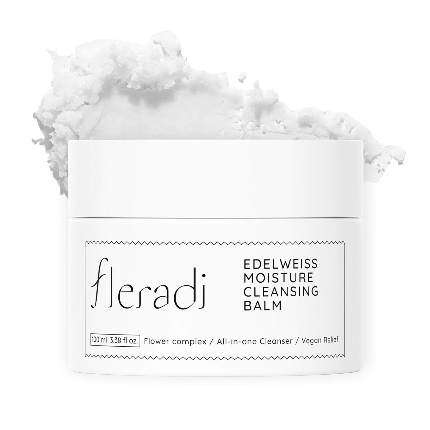 Edelweiss Cleansing Balm – Vegan Makeup Remover and Face Cleanser with Natural Flower Extracts. Korean Skincare, No Parabens or Sulfates (3.38 fl oz)