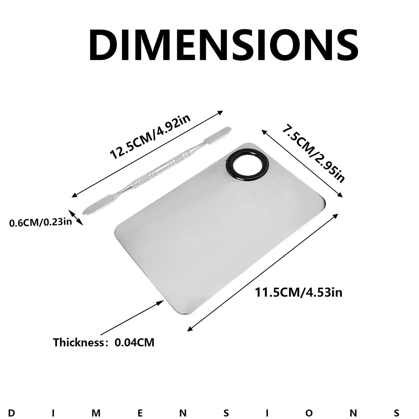2 Pcs Professional Cream and Lip Makeup Mixing Palette with Spatula Foundation and Lip Palette Set for Travel