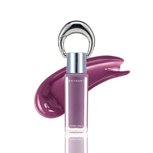 ENTROPY Makeup 2-in-1 Charm Shiny Glowy Lip & Cheek Gloss Tint Keychain, High Pigment Glossy Lip Color & Plumping Gloss, C10 Taaffeite Charm