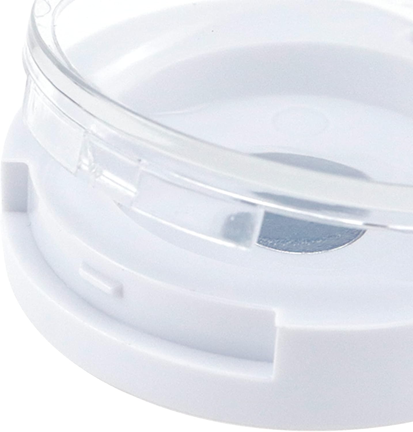 4 Pack Empty Eyeshadow Holder Case Round Magnetic Makeup Eyeshadow Lipstick Palette Container For Travel Sample DIY - White