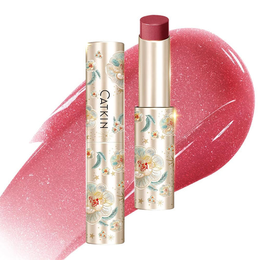 CATKIN Glossy Lip Balm Ultra Hydating Glow Lip Tinted Jelly Plump Melting Balm Shea Butter Repair Soothing For Dry Lips Dewy Finished 0.12 oz C05 SUNFLOWER