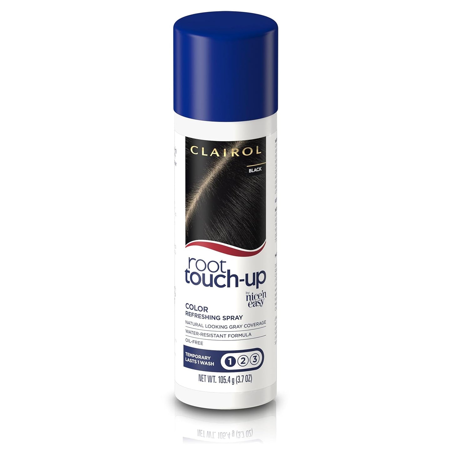 Clairol Root Touch-Up by Nice'n Easy Temporary Hair Coloring Spray, Black Hair Color, Pack of 1