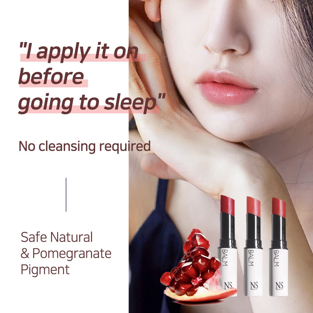 Lux Triple Lip Cure Glossy Balm ATHENA (Red Orange)(0.17oz) 4 million units sold in Korea, Natural Tinted Korean Lip Balm, Petroleum/Paraben Free, Lip Butter,lip balm hydrating