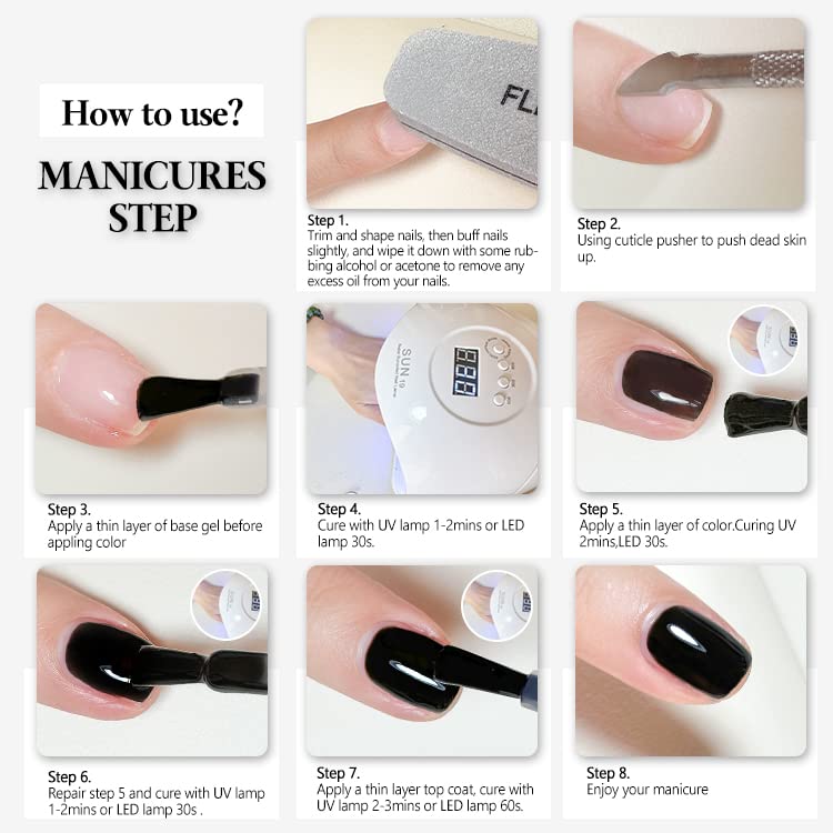 FZANZEST Blood Red Gel Nail Polish, Fall Winter Gel Polish Nail Colors Translucent Burgundy Designs Manicure Gel Polish Soak Off