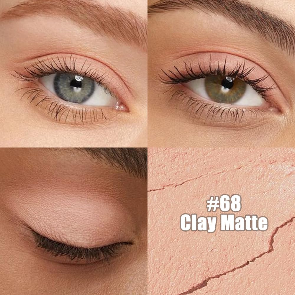 evpct Nude Pink Matte Cream Eye Shadow Sticks Brightener Pencils for Women, Nude Pink Silky Eyeshadow Applicator Stick Pen Waterproof, Blendable Crease-Proof Stick Eyeshadow Matte Eye Makeup 68