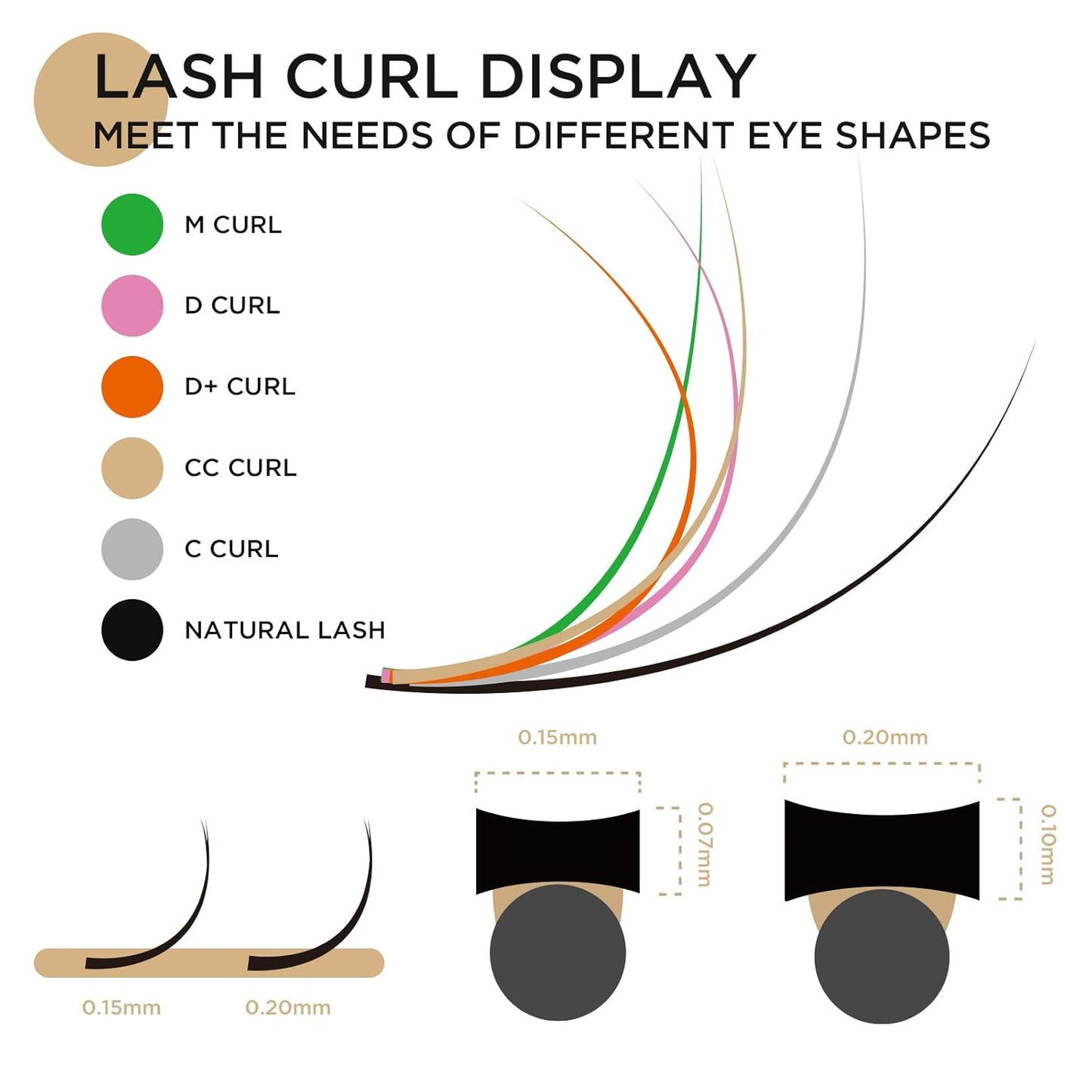 LASHVIEW Flat Eyelash Extension 0.15mm D Curl 11mm Ellipse Eyelash Extensions Eyelashes Lashes Extension Flat Lash Extension Salon Use Lashes Extensions Black False Lashes