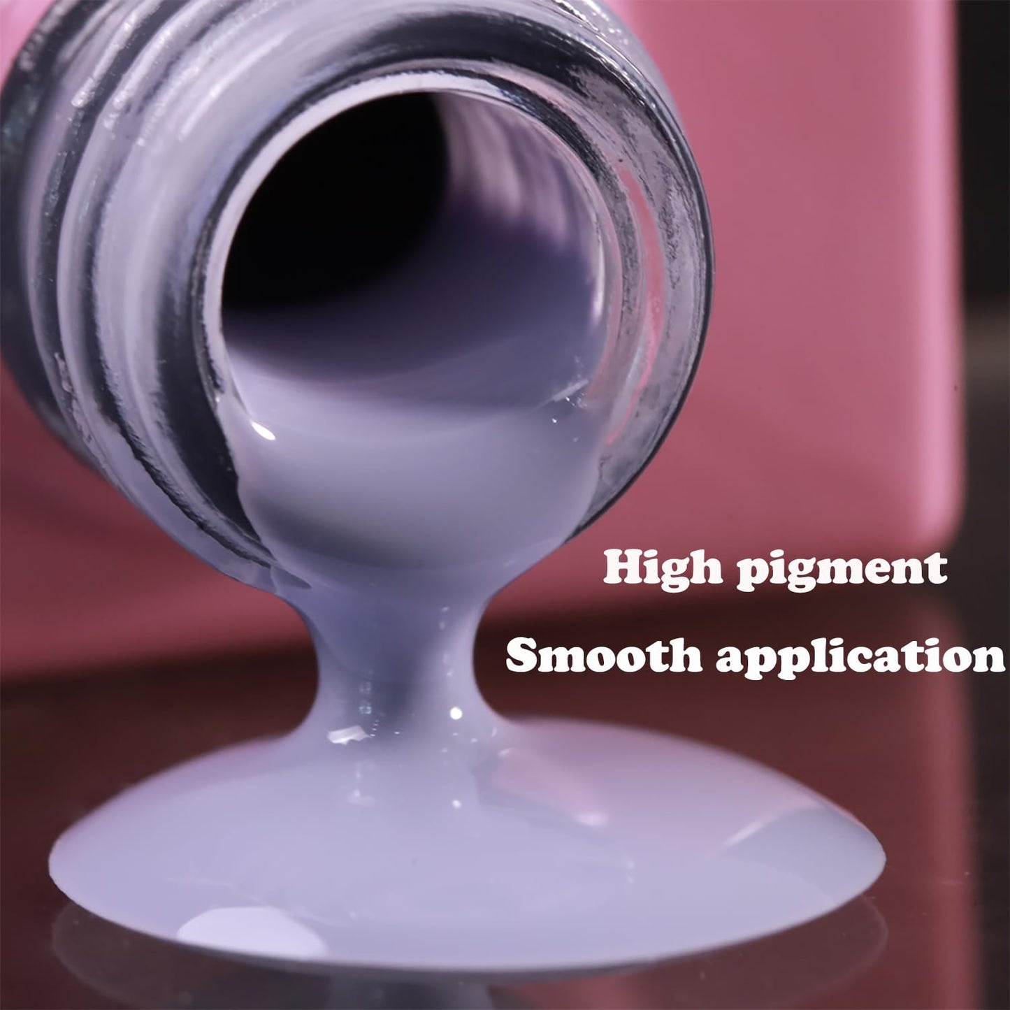 FZANEST Gray Purple Gel Nail Polish, Gel Polish Soak Off Nail Polish Nail Art Manicure Salon DIY Gifts at Home, 0.51 OZ #D111