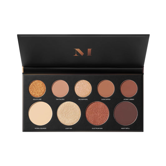 Morphe Makeup Palette - Power Multi-Effects Palette with Mattes, Shimmers, Duochromes & Silk Slip Toppers - Made to Build, Blend & Layer for Everyday Versatile Makeup Looks - Solaria (0.65 oz)