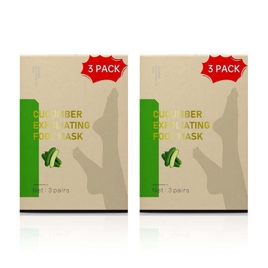 Foot Peeling Mask, Natural Exfoliating Foot Mask, Dead Skin Callus Remover Repair Heels, Hydrating Foot Care for Dry Cracked Feet (6 Pack)