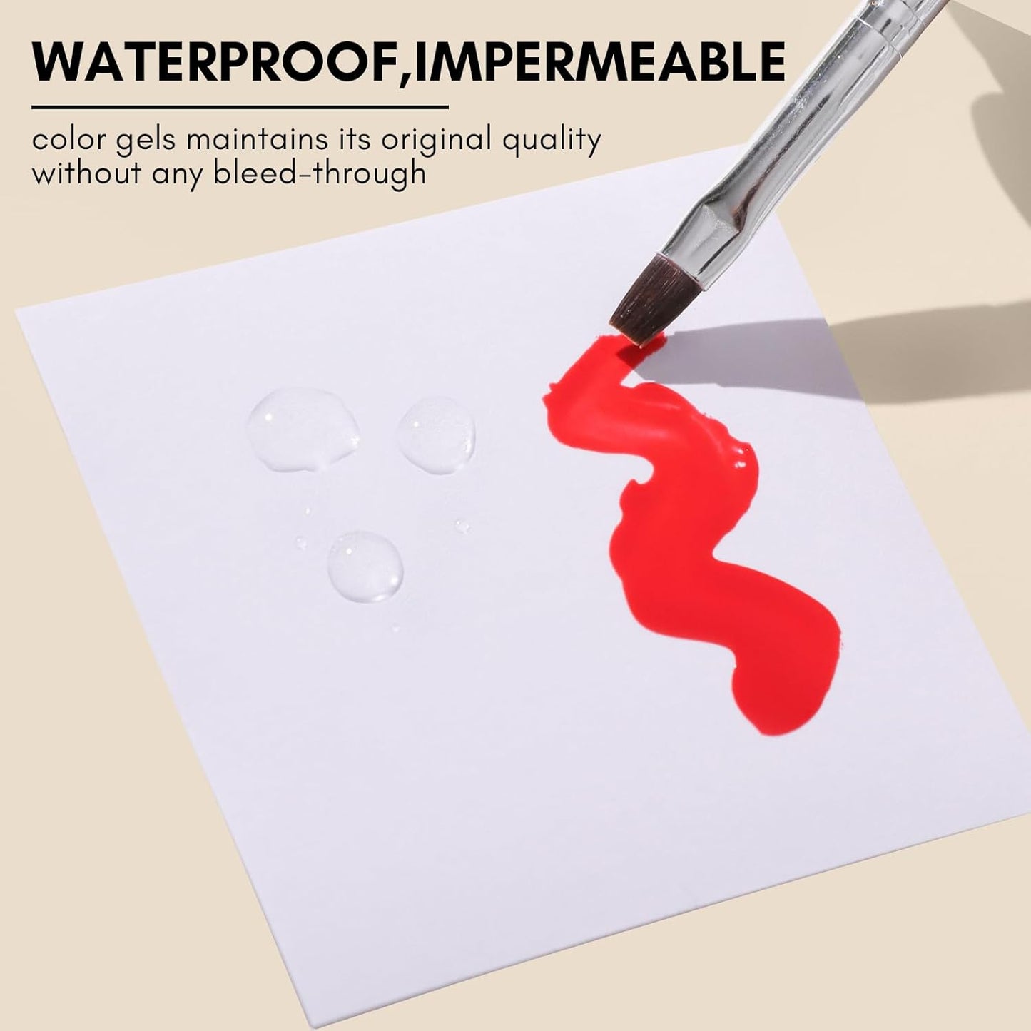 Makartt Gel Nail Polish Palette Paper, Disposable Nail Art Mixing Palette Papers Portable Waterproof Nail Art Drawing Makeup Palette Nail Gel Mixing Tool Nail Supplies Home Salon 50PCS