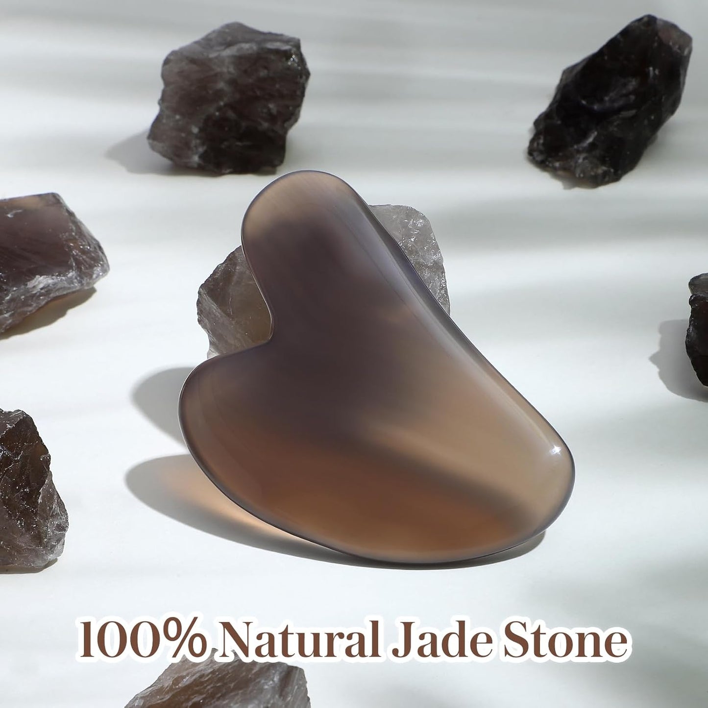 Gua Sha Facial Tools Gua Sha Agate Stone for Face Skincare Facial Body for Gray