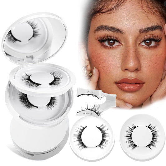 Elara Craft Magnetic Eyelashes with Applicator, Magnetic Eyelashes Without Eyeliner，Reusable Glue-Free Natural Look Eyelashes Kit Easy to Wear and Remove