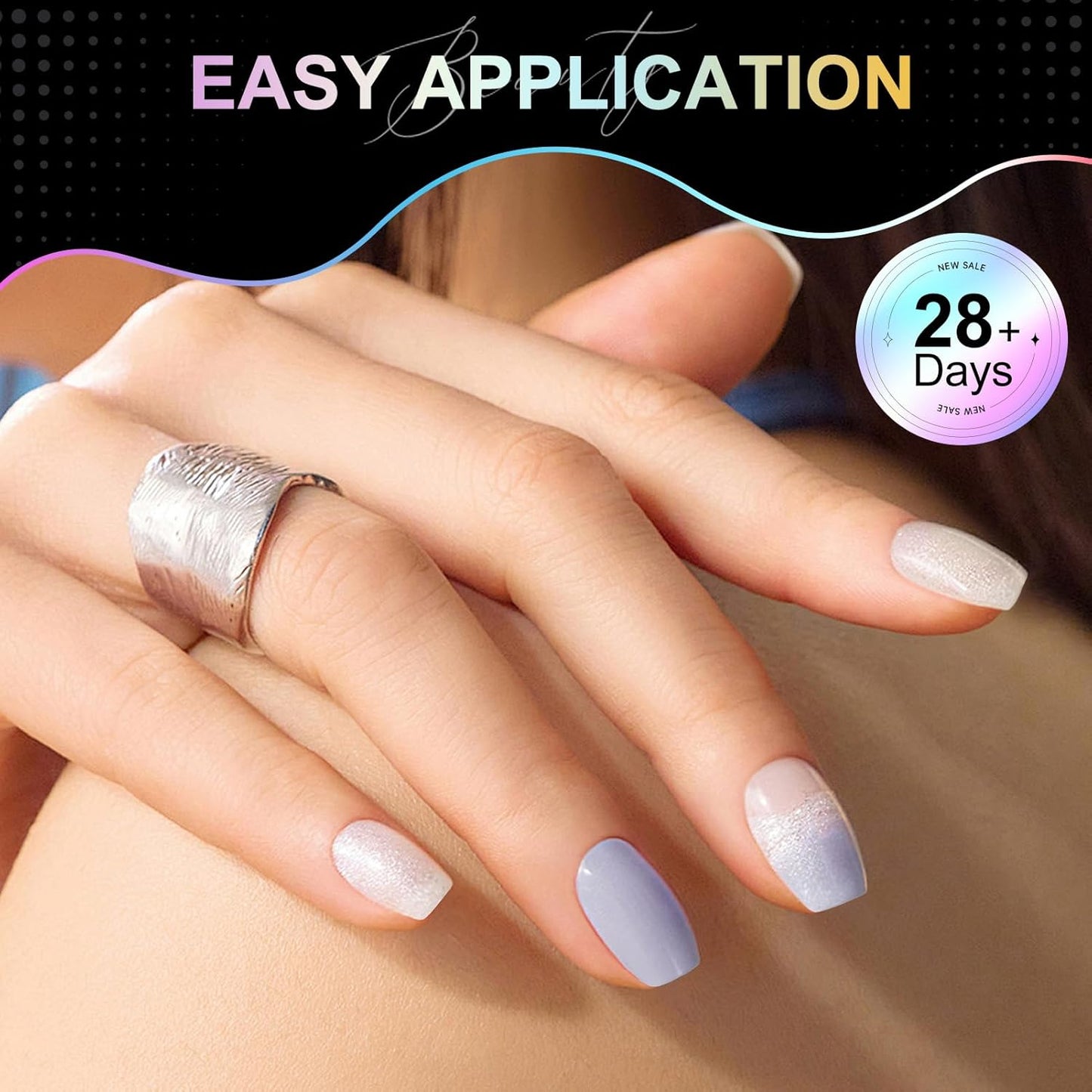 Extra Short Coffin Nail Tips, 240Pcs Soft Gel Nails, Half Matte Full Cover False Nail Tips for Nail Extension, Manicure, Home DIY, Salon, 12 Sizes, Pre-Shaped Acrylic Gelly Nails